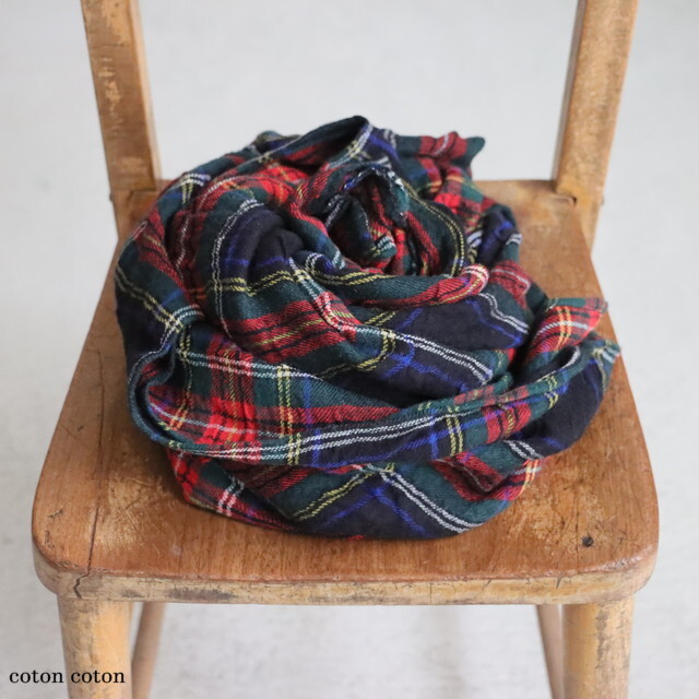 LTD125 Veritecoeur Checked ガーゼストール