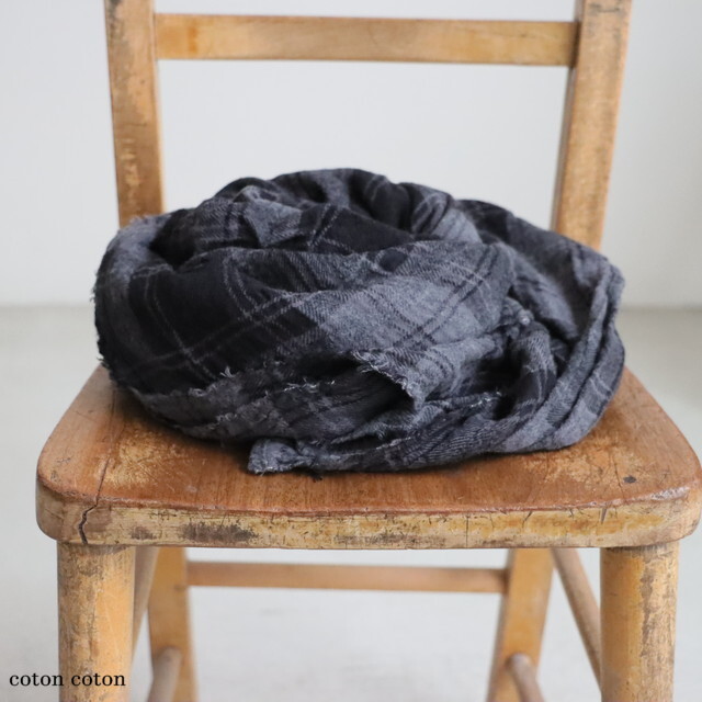 LTD125 Veritecoeur Checked ガーゼストール