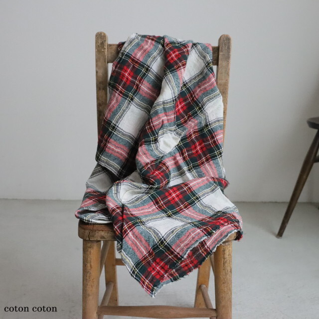 LTD125 Veritecoeur Checked ガーゼストール