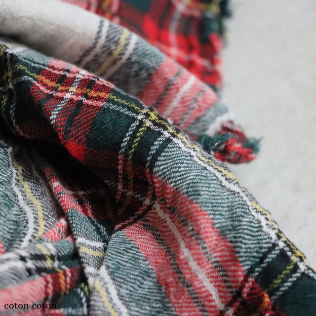 LTD125 Veritecoeur Checked ガーゼストール