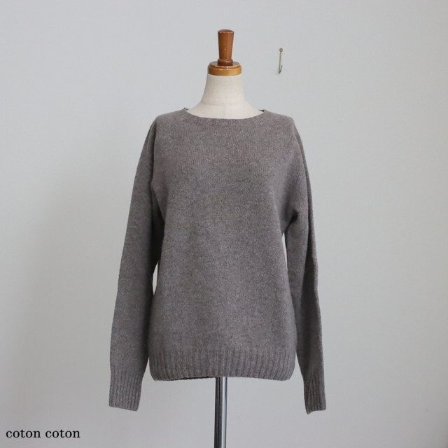 JNAMP1451　ARMEN crew neck saddle shoulder P/O  6色