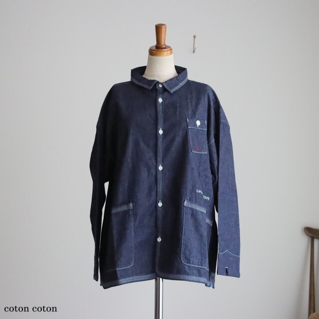 61S68 快晴堂 HAYATE CCBY DUTY WEAR 羽織デッキシャツ