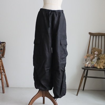LA358 LABORATORY ニータックカーゴパンツ　BLACK