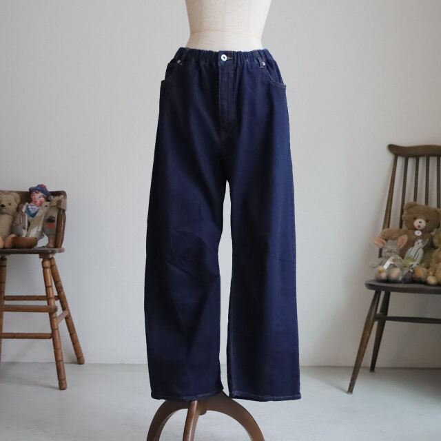 07GM006149   marble SUD デニムダーツカーブパンツ　INDIGO