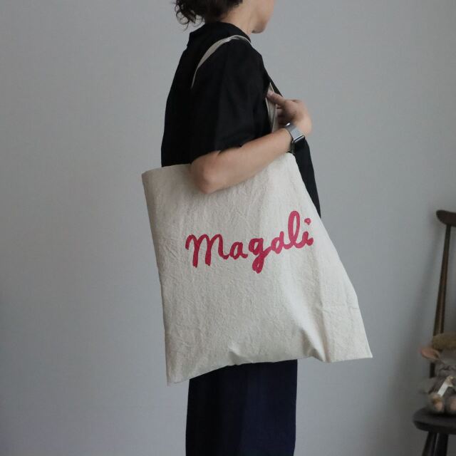 ZK11 MAGALI  キャンバスコットンリネントートバッグ  2色