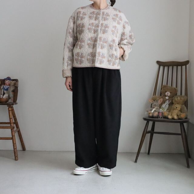 6301JK002262 qiri  patchwork quilt jacquard ジャケット  2色