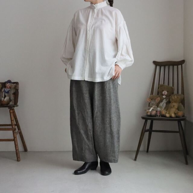 PT70　MAGALI トリプルウォッシュリネンアンティークパンツ