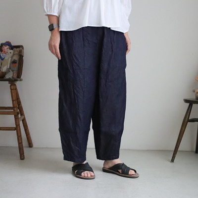 G943　Gauze# 　ライトデニムチャーリーパンツ　