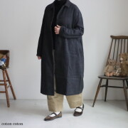 【美品】ヴェリテクール/ソンヤコート/シルクコットンリネン/ロング/玉虫色/F 美品】ヴェリテクール/ソンヤコート/シルクコットンリネン