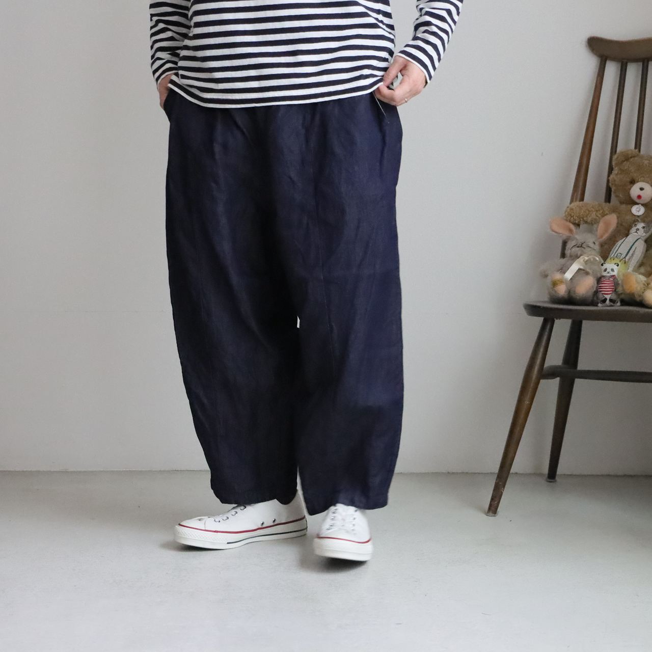 G943　Gauze# 　ライトデニムチャーリーパンツ　