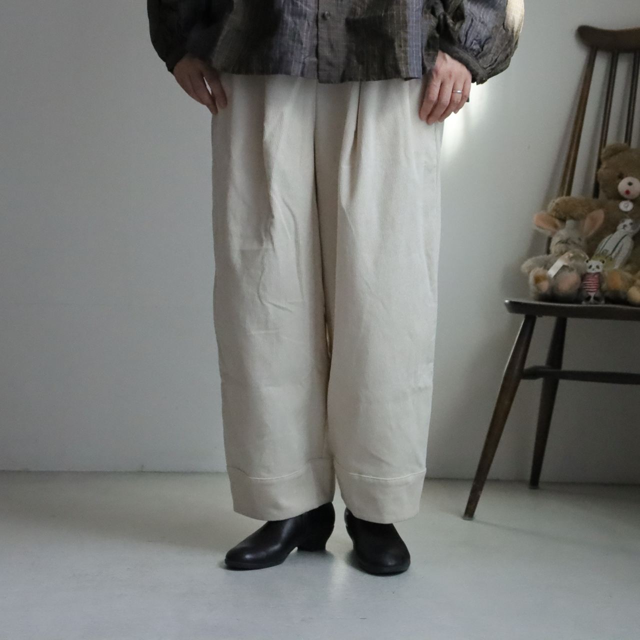 G1230　Gauze# 　コーデュロイウフパンツ　２色