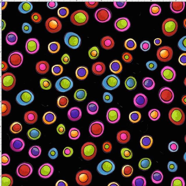《 ホワイト再入荷 》USAコットン 海外ファブリック【Loralie Designs】-Dopey Dots - ロラライハリス ドット柄生地(ULH-302)  2色展開