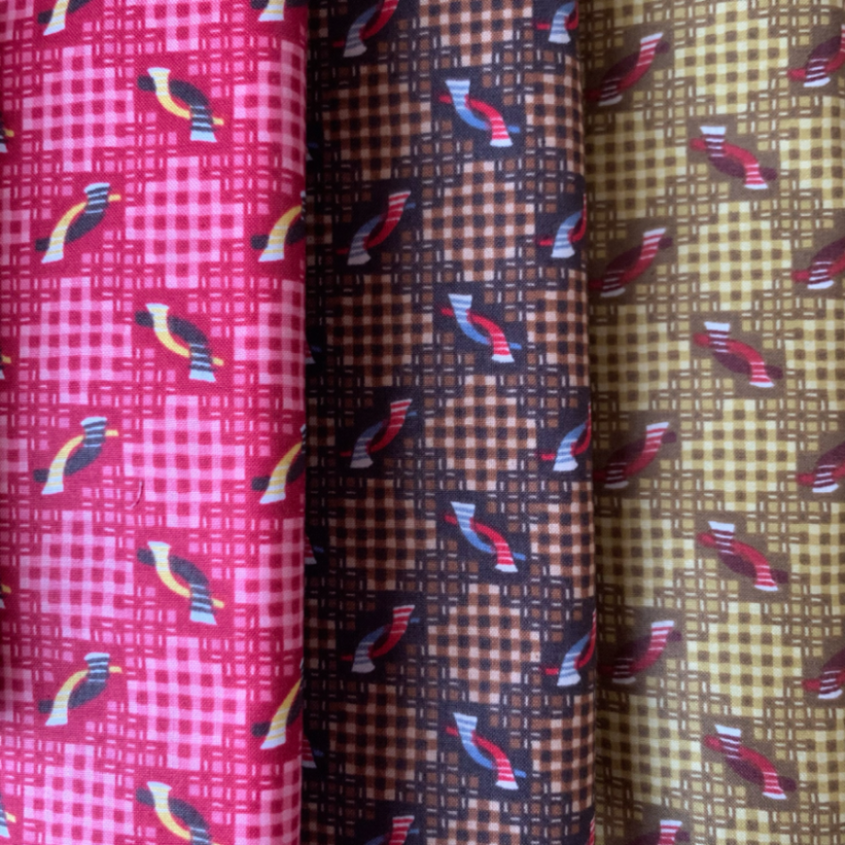 【野原チャック先生デザイン生地】  幾何学模様  JNC-020  3色展開