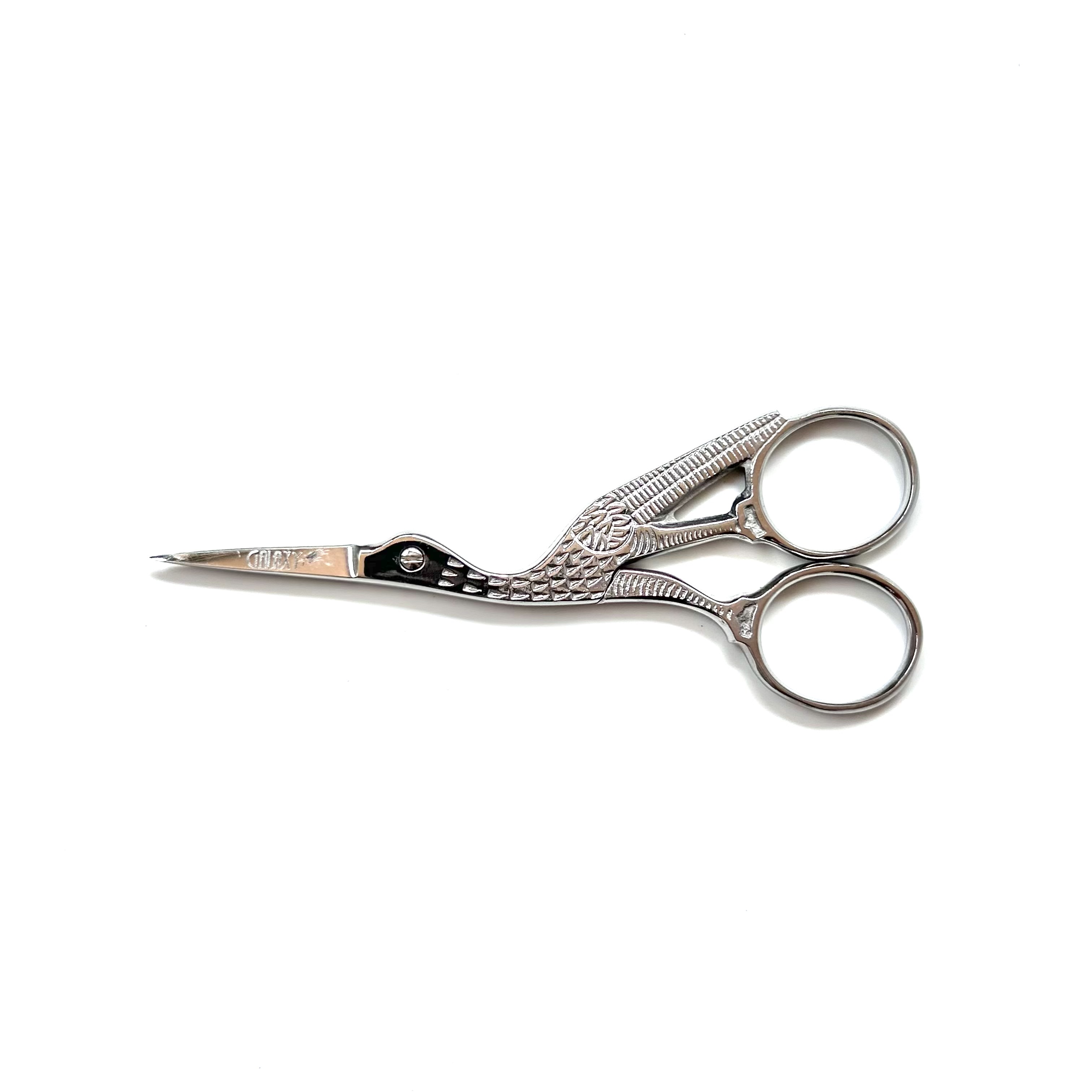 【GALAXY】コウノトリ手芸用はさみ　4  1/2インチ  あらゆる刺繍やハンドメイドのはさみ(NOT-288)