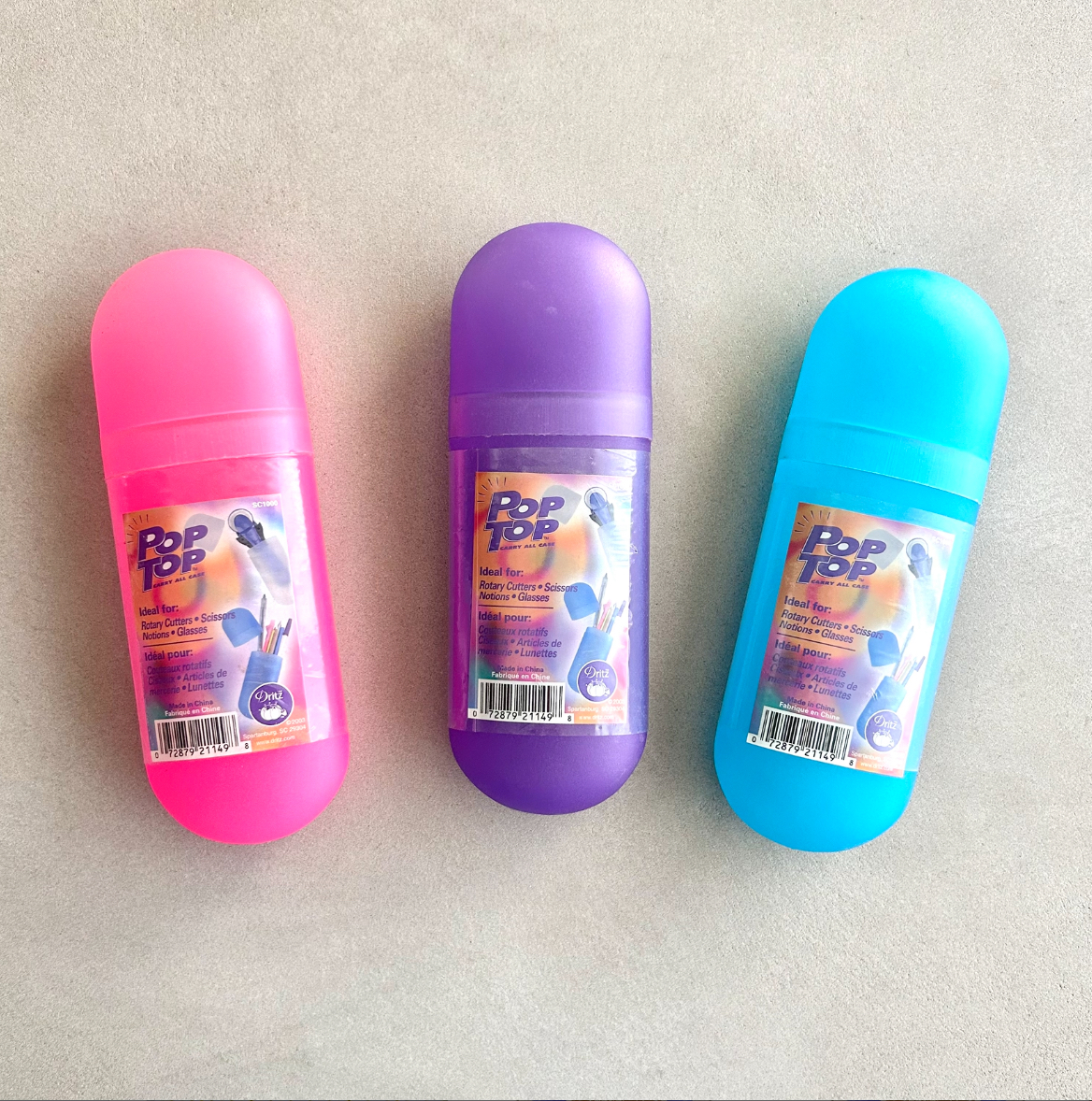 USA輸入【 Dritz 】ドリッツ  ポップトップ キャリーオールケース　ロータリーカッターやハサミの持ち運びに  (NOT-351)