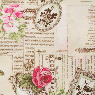 【英字プリント】50x55cm (JEG-012) カラーバリエーション