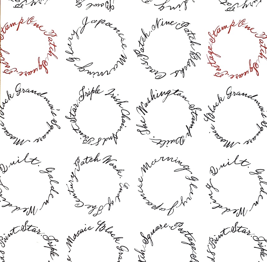 【小関鈴子先生デザインプリント】(JKS-346）ホワイト　英字柄