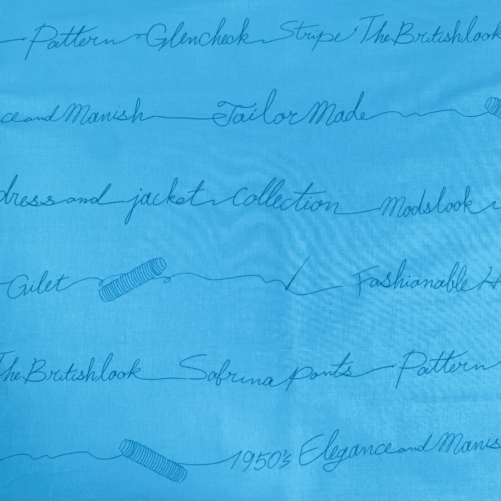 【小関鈴子デザイン】Thread letter  グリーニッシュブルー　英字 (JKS-407)