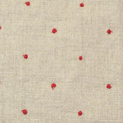 【ドット刺繍リネン生地】JLN-002   カラーバリエーション
