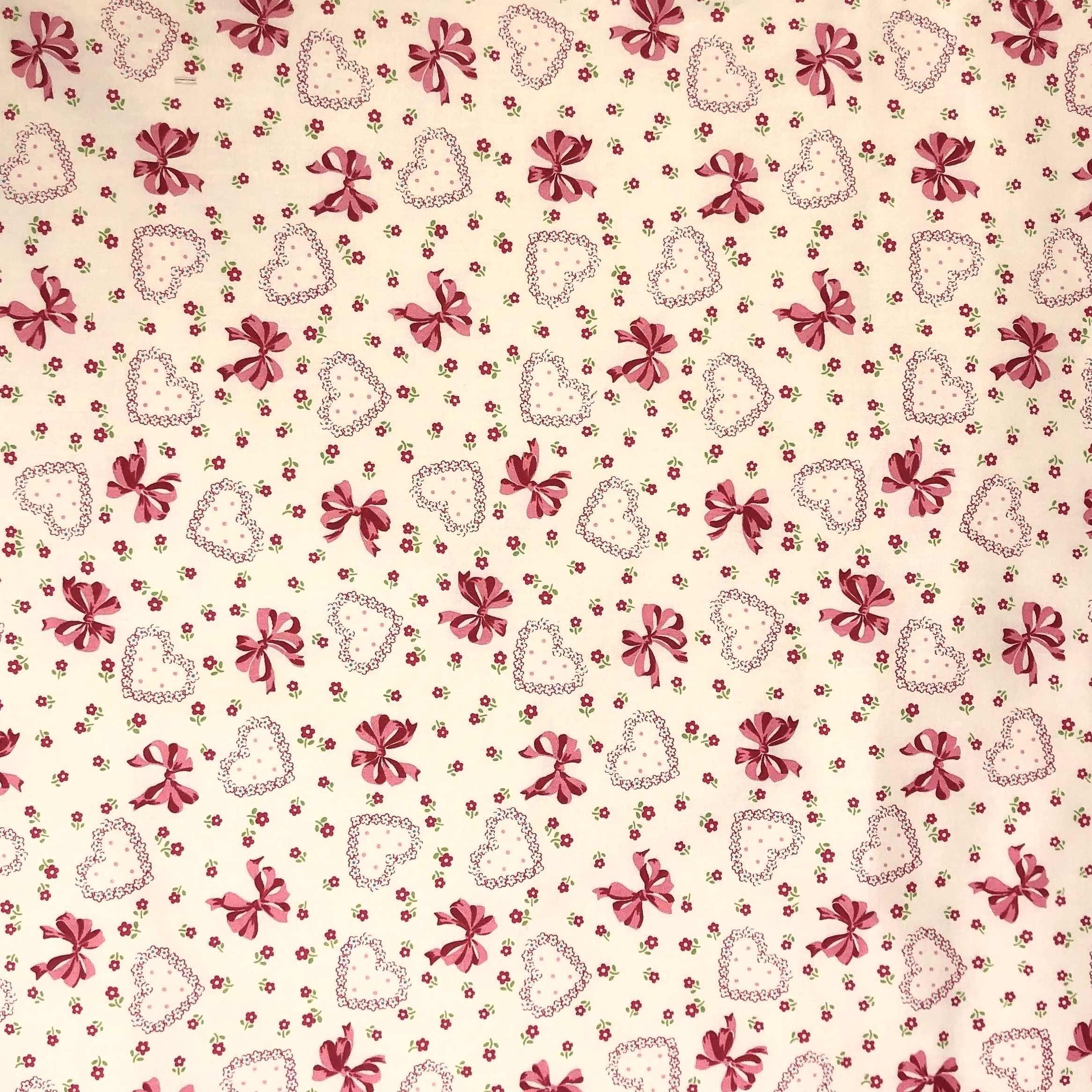 国産生地　復刻版30'S COLLECTION Heart&Flower ハート柄(JMA-002)