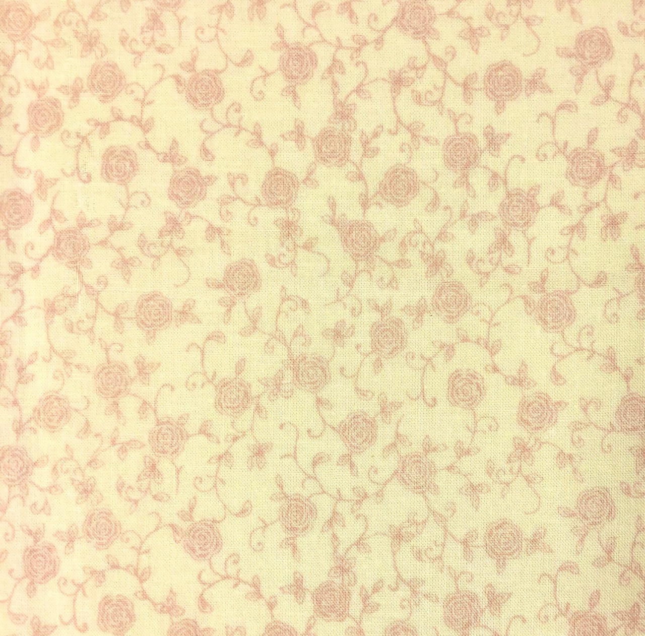 【花柄　プリント】(JOT-034)　クリーム