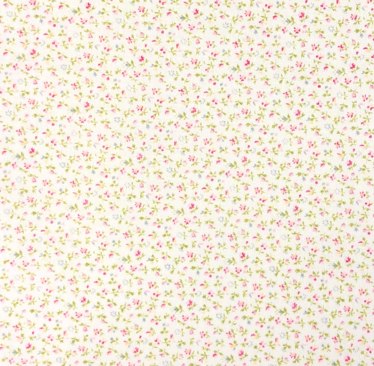 【花柄　プリント】(JOT-038)　クリーム