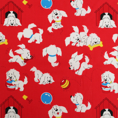 【犬柄プリント】50x55cm (JOT-152)