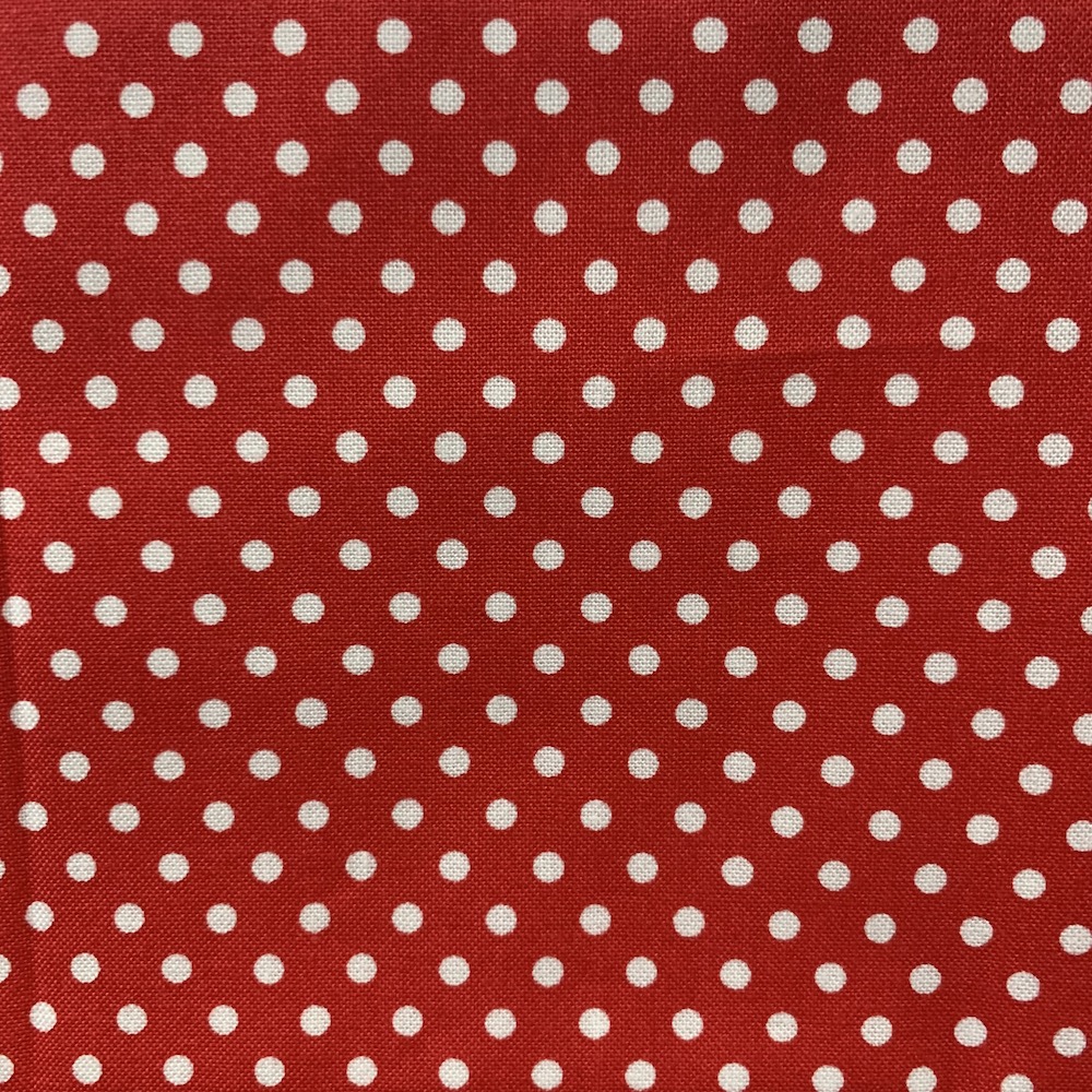 【ドット柄】　JOT-174  50×55cm レッド・ホワイト系