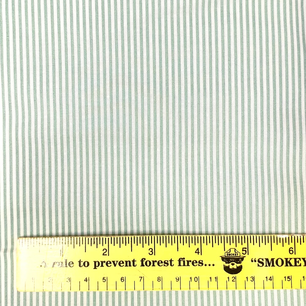 【ストライププリント】(JOT-209)　グリーン系　50×110cm