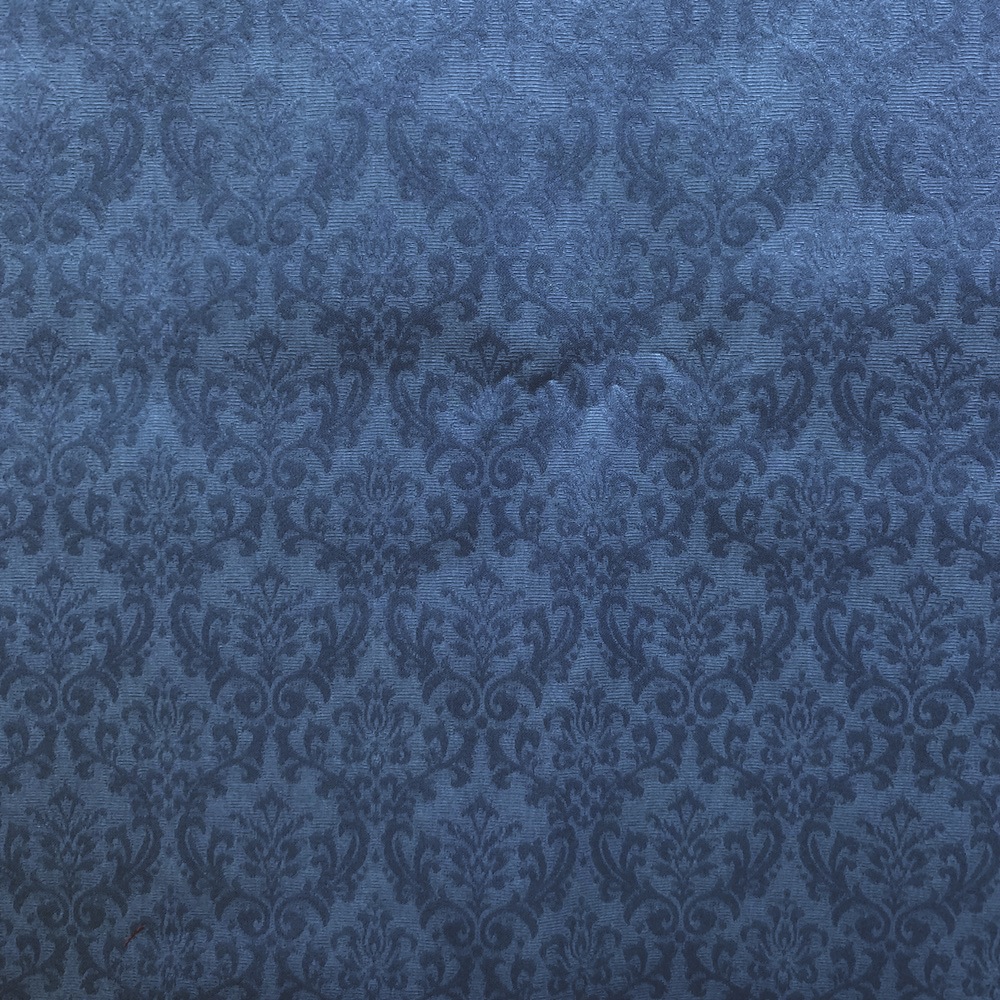 ジャガード織り生地   JOT-236  ダマスク柄　50×110cm刻み　4色展開/ブルー系