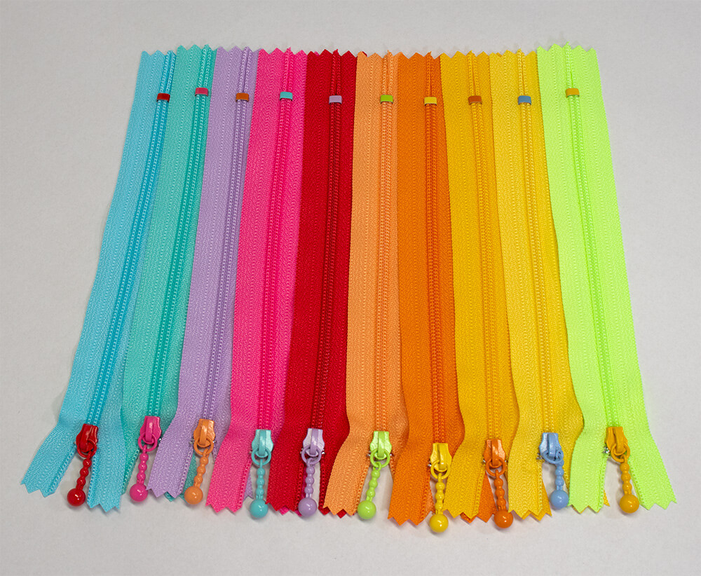 NOT-189 【ポーチ用カラーファスナー】10色展開  サイズ展開20cm・14cm 【110円にプライスダウン！】