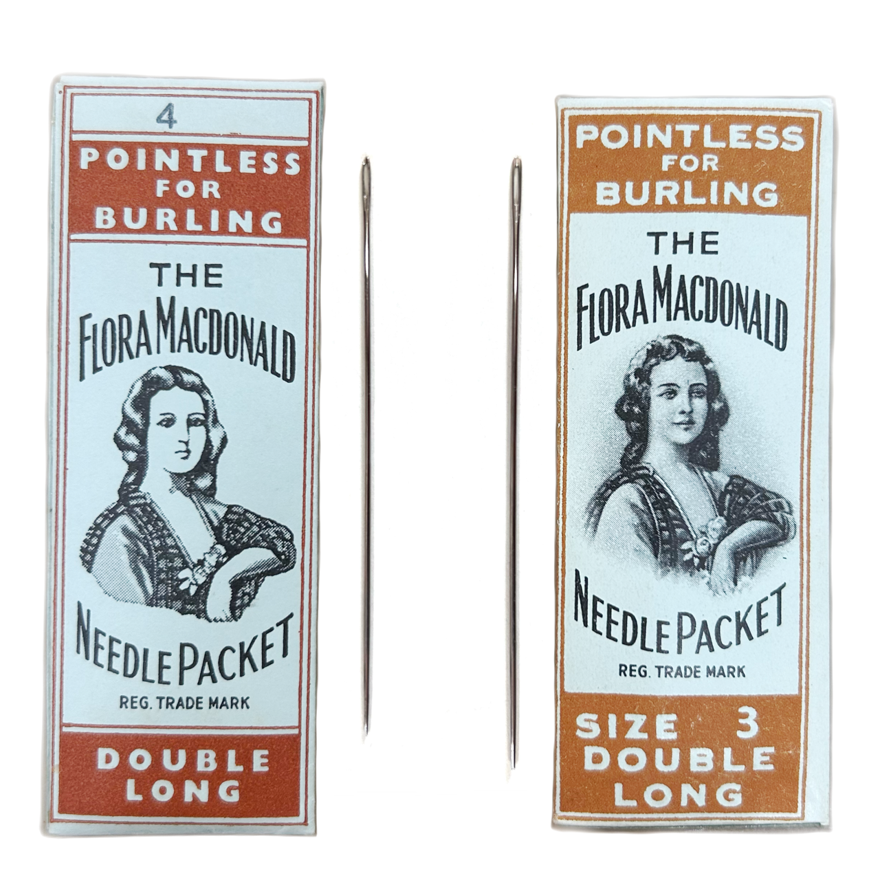 イギリス製【Flora Macdonald】Needle Packet  フローラマクドナルド ダブルロング  手縫い針 刺繍針 ビーズワークにも   2サイズ展開(NOT-301)