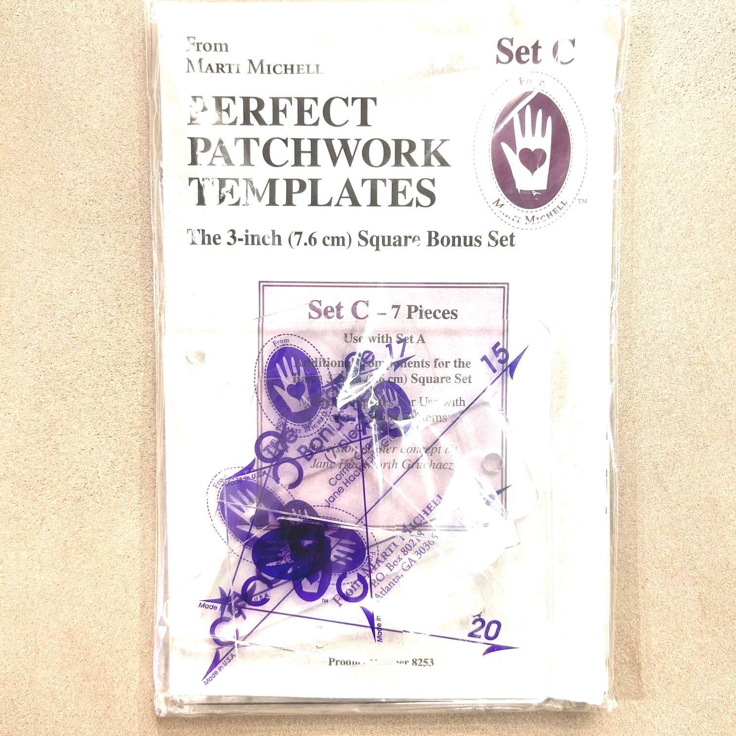 USA製【 Marti Michell 】マーティ・ミッチェル  パーフェクトパッチワーク アクリルテンプレート セットC  (NOT-305)