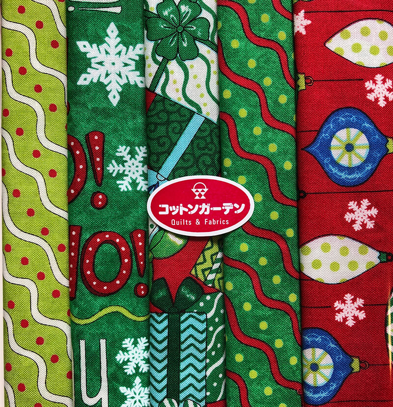 USA輸入生地【クリスマス柄】5枚セット(SE-XMAS001)