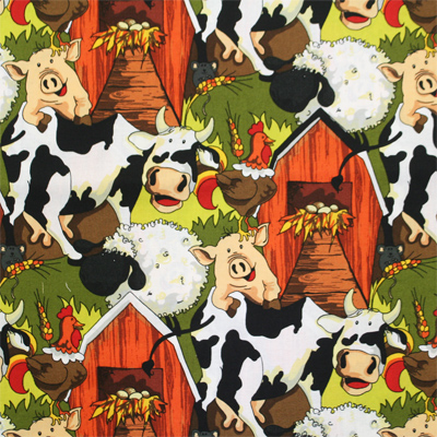 【動物プリント】50x55cm (UAN-031)