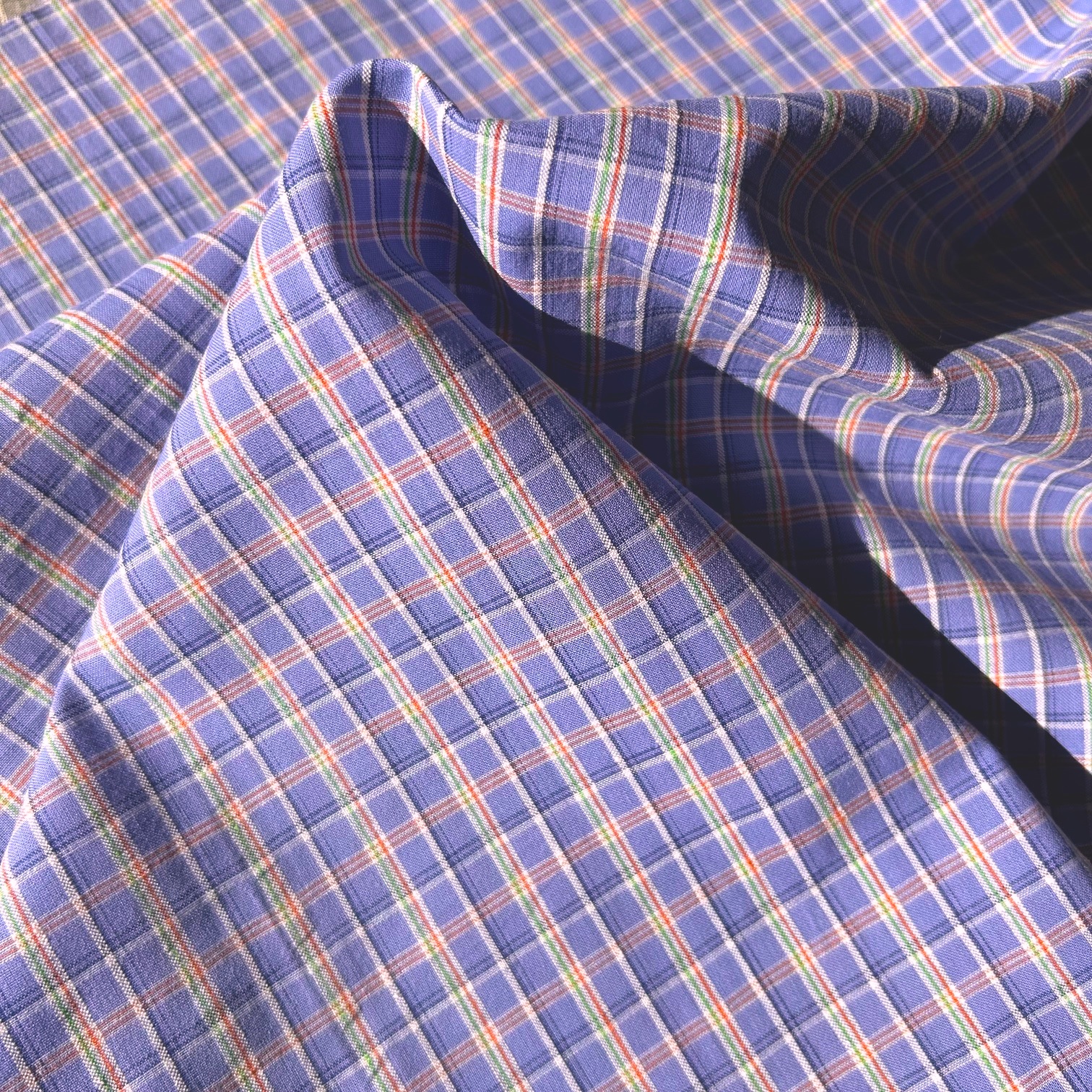国産【チェックプリント】パープル系  チェック柄 (JCK-018)