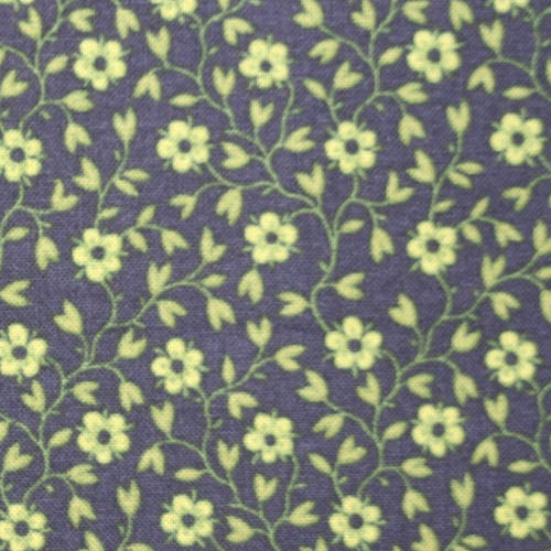 【キャリコ】50x55cm (UCRG-007)　植物プリント生地