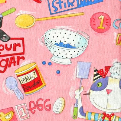 【猫柄プリント】50×55cm (UCT-004)