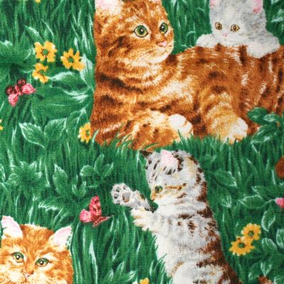 【猫柄プリント】50x55cm (UCT-009)