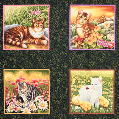 【猫柄パネルプリント】60x110cm (UCT-138)