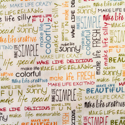 【英字プリント】50x55cm (UEG-046) カラーバリエーション