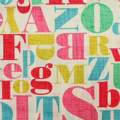 【英字プリント】50x55cm (UEG-105) カラーバリエーション