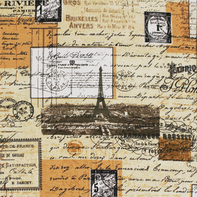 【英字プリント ～ キャンバス地～ 】50x72cm (UEG-112)