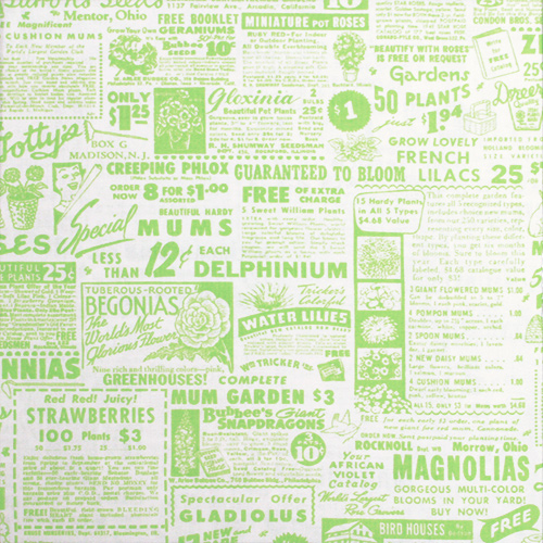 【英字・数字プリント】50x55cm (UEG-118)