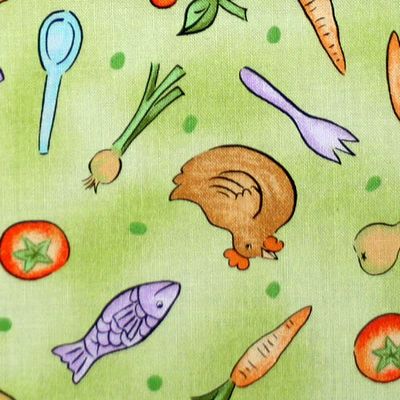 【Foods&Kitchen柄】50×55cm (UFK-008)