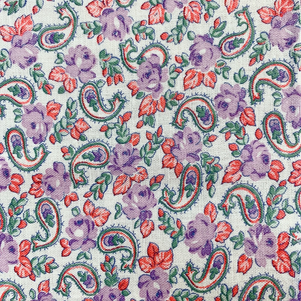 海外で人気の【フィードサック】  1930年代アメリカ製  穀物袋の布地  ヴィンテージ布  ペイズリー柄　UFS-258