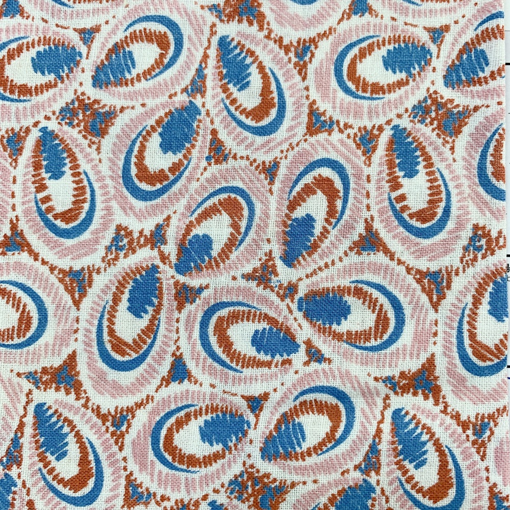 海外で人気の【フィードサック】  1930年代アメリカ製  穀物袋の布地  ヴィンテージ布  ペイズリー柄　UFS-259