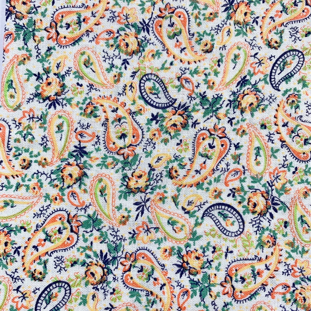 海外で人気の【フィードサック】  1930年代アメリカ製  穀物袋の布地  ヴィンテージ布 ペイズリー柄　UFS-261