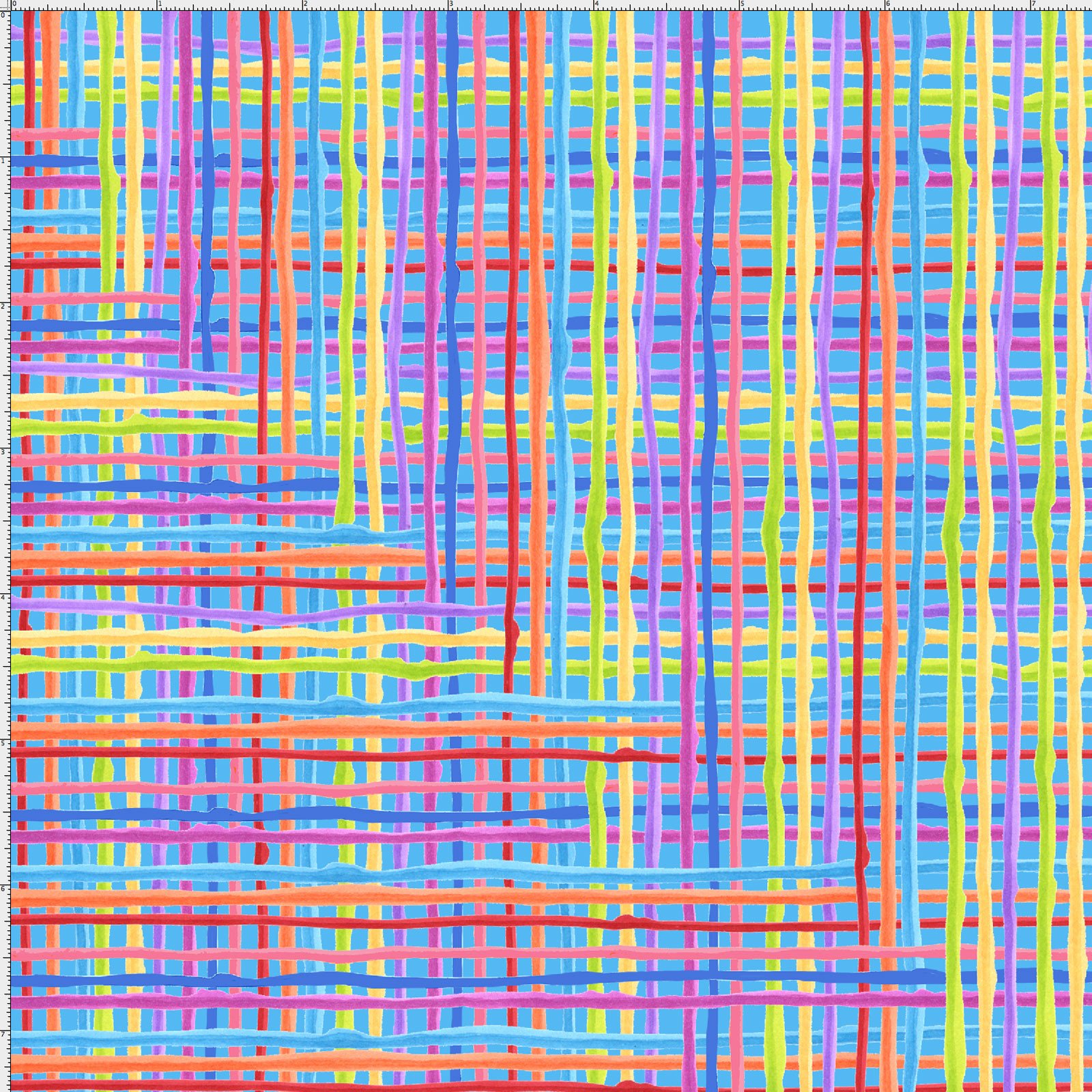 【Loralie Designs】-Calico Plaid Turquoise(ターコイズ) Fabric  -(ULH-156)　チェック柄