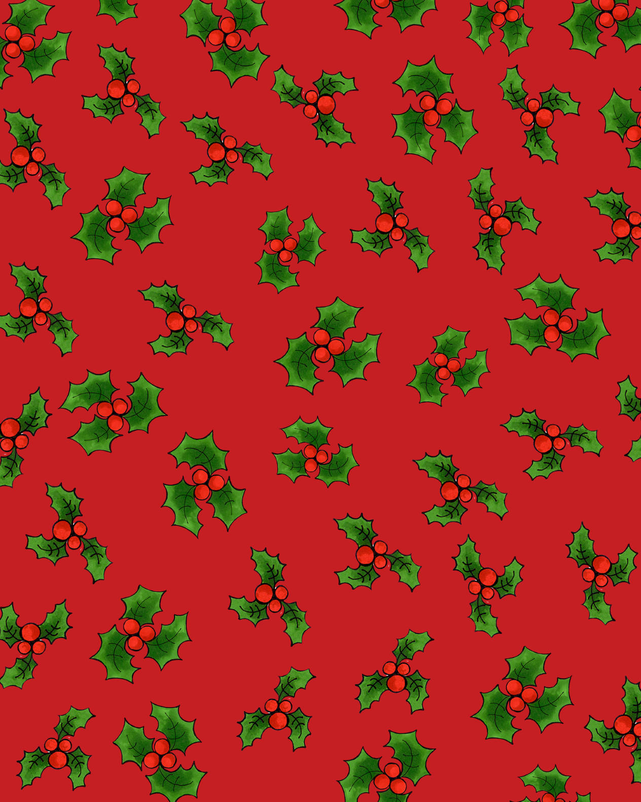 【Loralie Designs】- LOTSA HOLLY RED -(ULH-316)